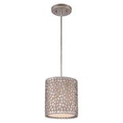 Lampada a sospensione Confetti argento antico Quoizel E27