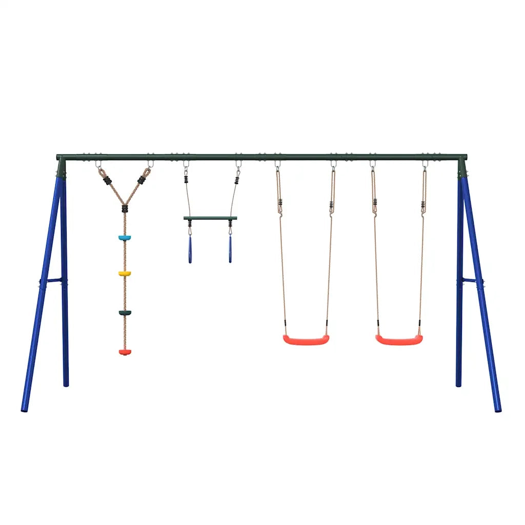 Set Gioco da Esterno con Altalene Trapezio e Altalena a Disco CFW9054894