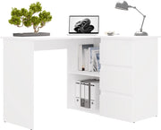 Scrivania NICEA destro bianco per ufficio e studio