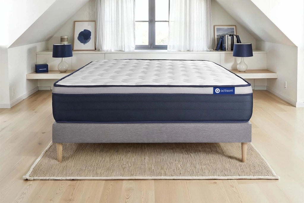 Kit rete e materasso Actiflex max 130x190cm - Spessore : 26cm - Molle insacchettate e memory foam - rigido