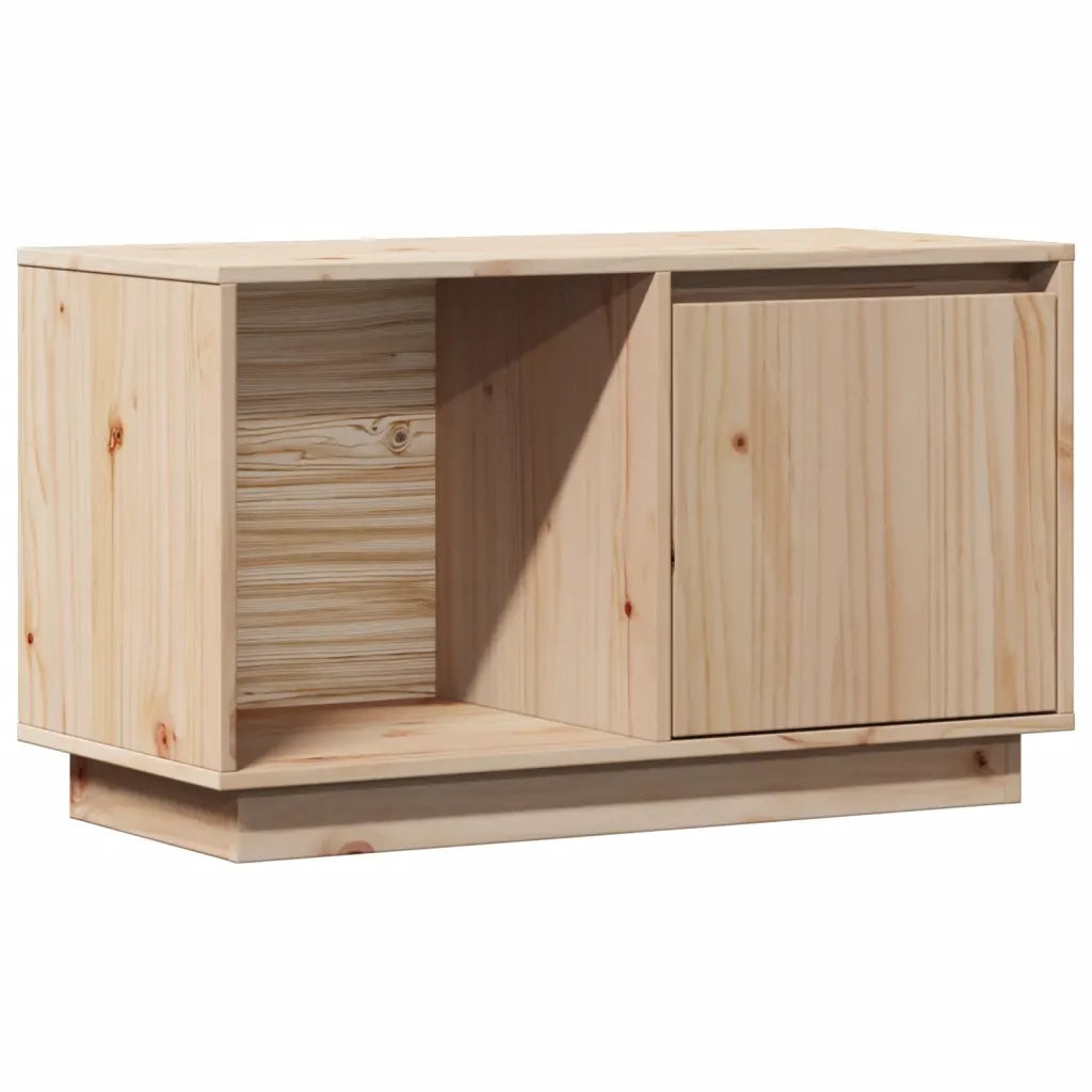 Mobile Porta TV-Credenza TV 74x35x44 cm in Legno Massello di Pino