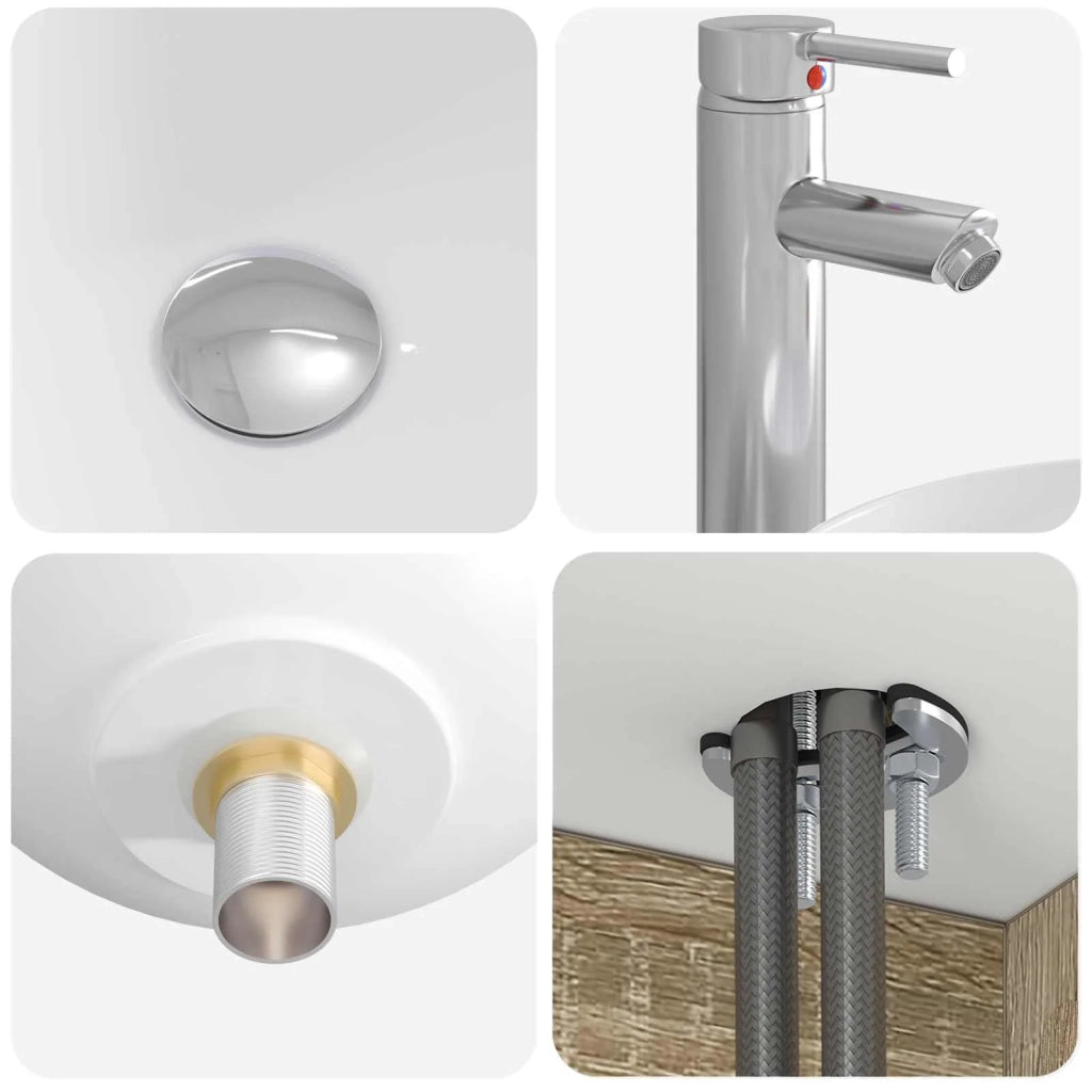 Set di mobili per il bagno 2 pz Rovere Sonoma 3404086
