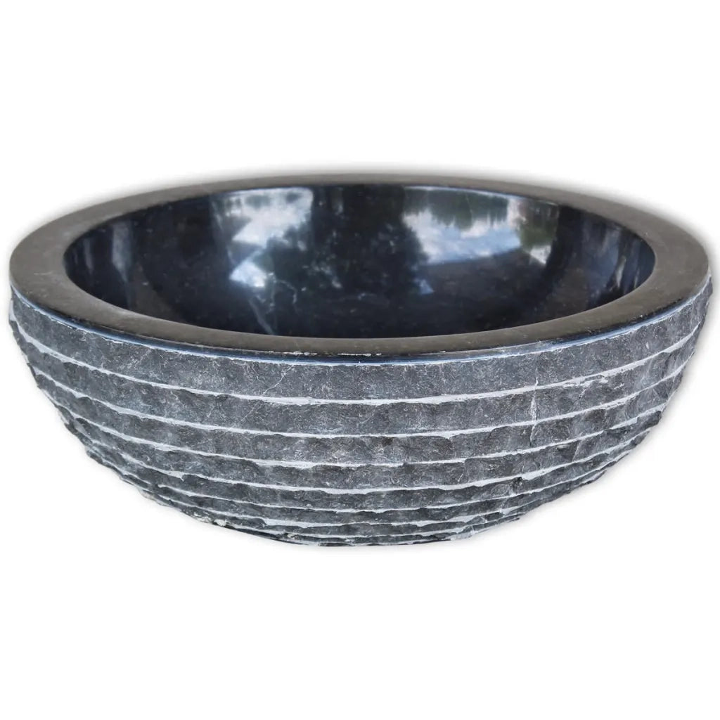 Lavandino in Marmo-Lavabo-Lavello 40 cm Nero