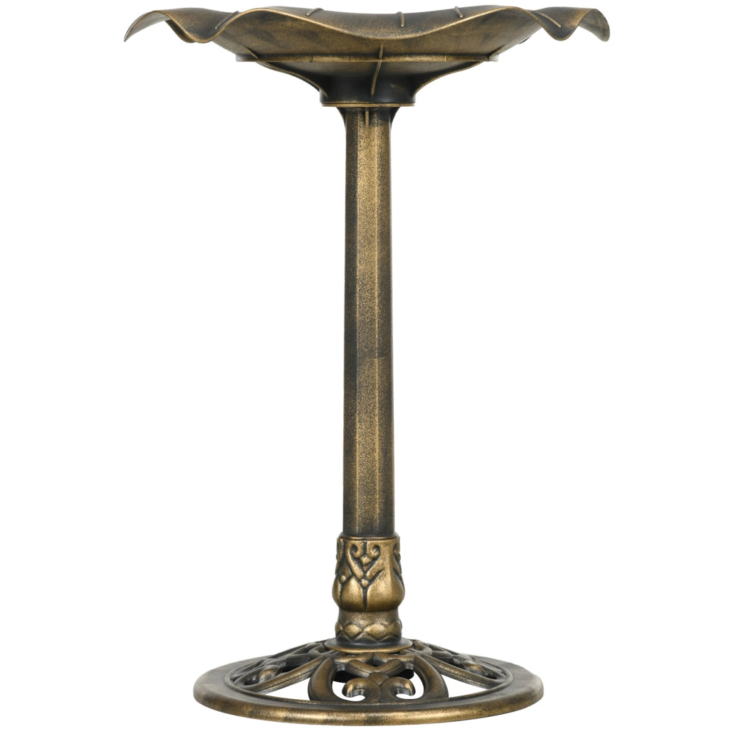 Vasca per Uccelli da Giardino ¨C Xylo ¨C Foglia di Loto Bronzo 71cm