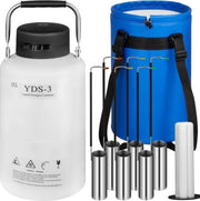 Serbatoio Cryogenico da 3L - Contenitore di Azoto Liquefatto - Dremel in Alluminio - Installazione Fissa