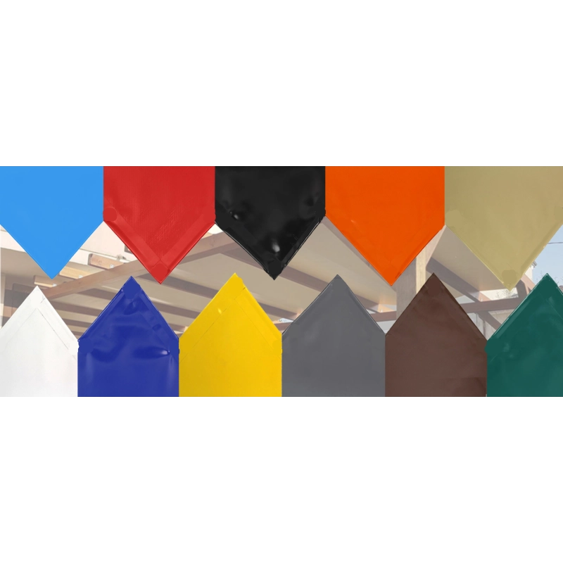 Telo PVC Impermeabile Arancione | Telone Solo Rinforzato Sui Lati 650g/mq | Copertura Esterna | 6x10m | Resistente Protezione Multiuso