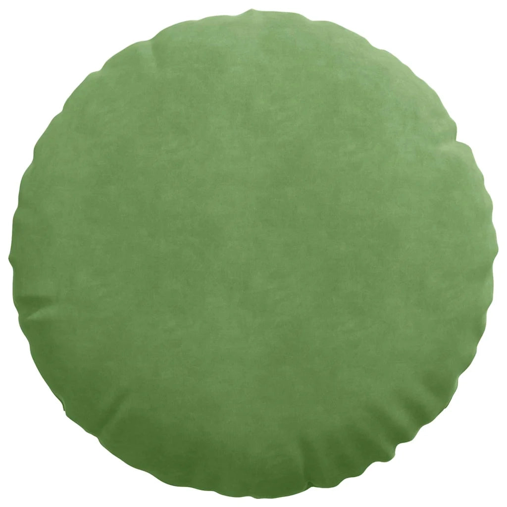 Cuscini per Seduta 2 pcs Verde chiaro Ø50 x 19 cm Velluto 42014177