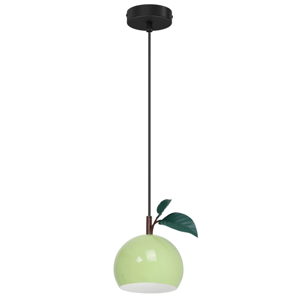 Lampada a sospensione Luminex Apple verde metallo E27 15W