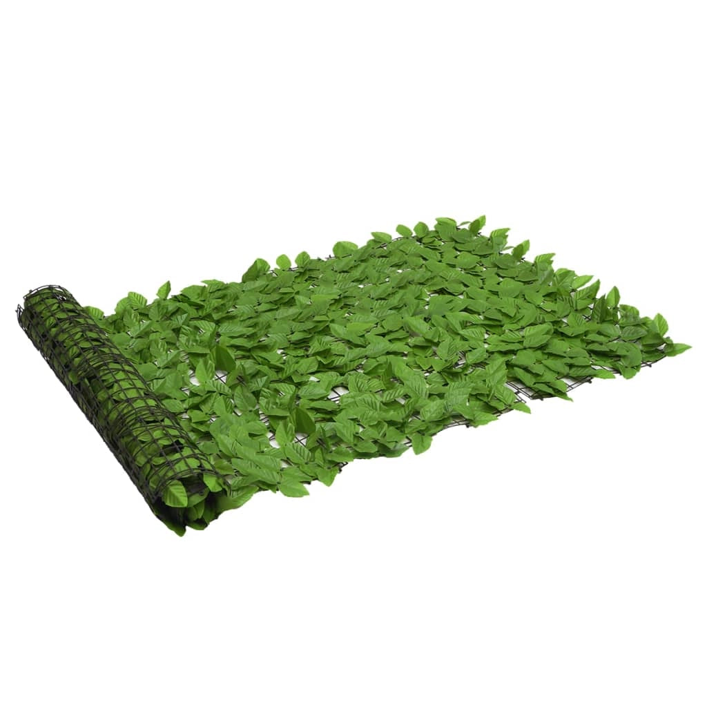 Schermo per balcone schermo per la privacy con foglie 500 x 100 cm verde 02_0010000