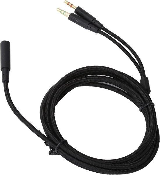 Cavo di estensione 2-in-1 adattatore per cuffie - Adatto per Cloud II/Cloud Flight/hyperx Alpha/CloudMix - 2 m / 6,6 ft