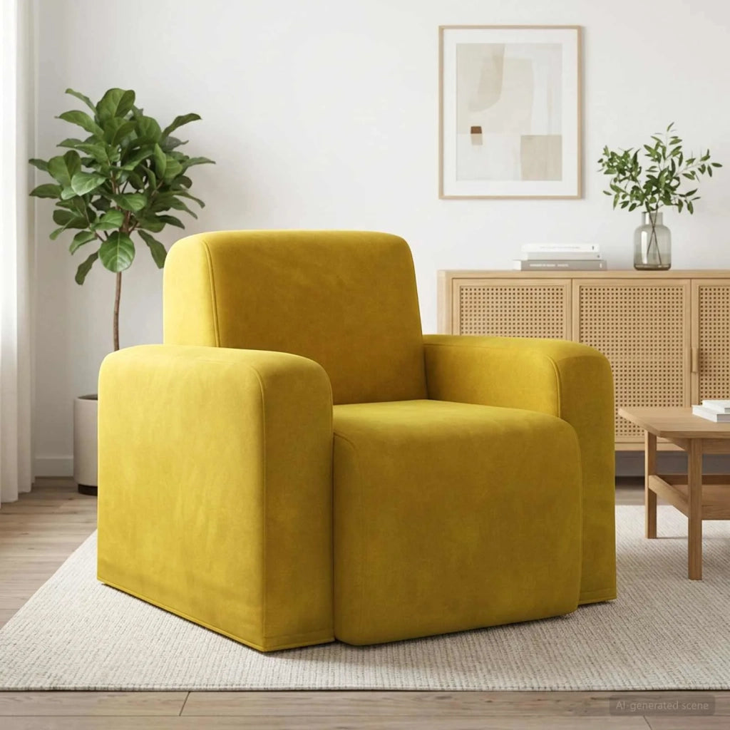 Poltrona Giallo Velluto (V) 42042436