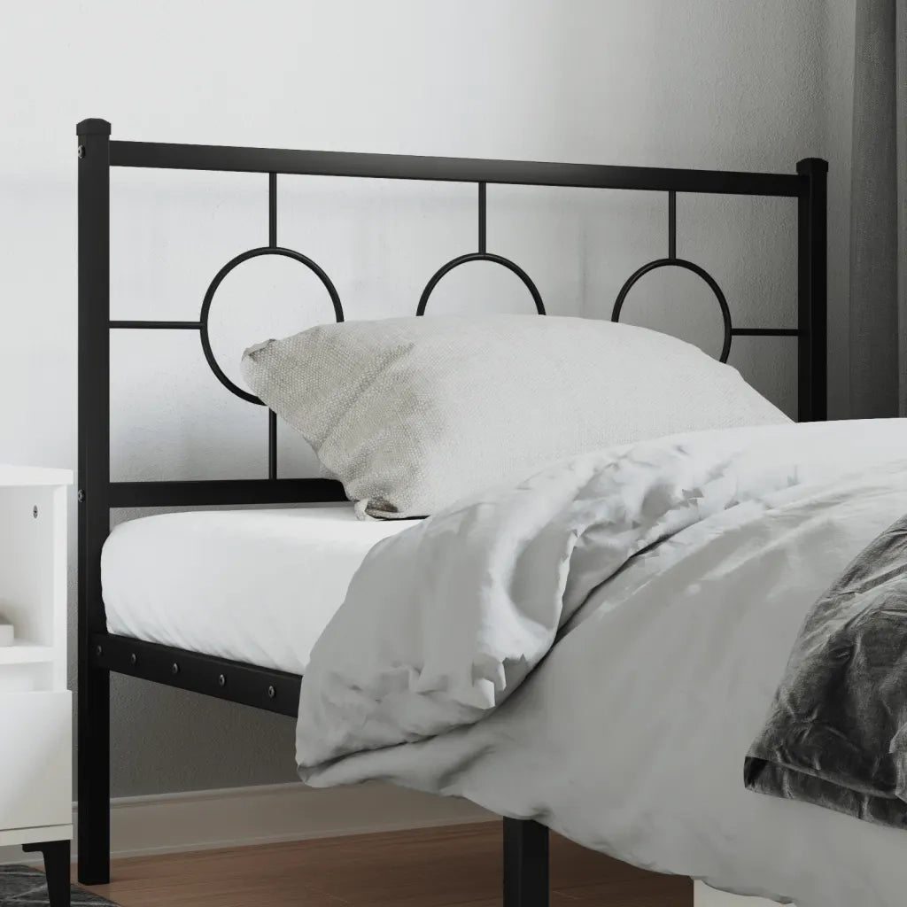 Testiera di Ricambio in Metallo Nero 107 cm 376256