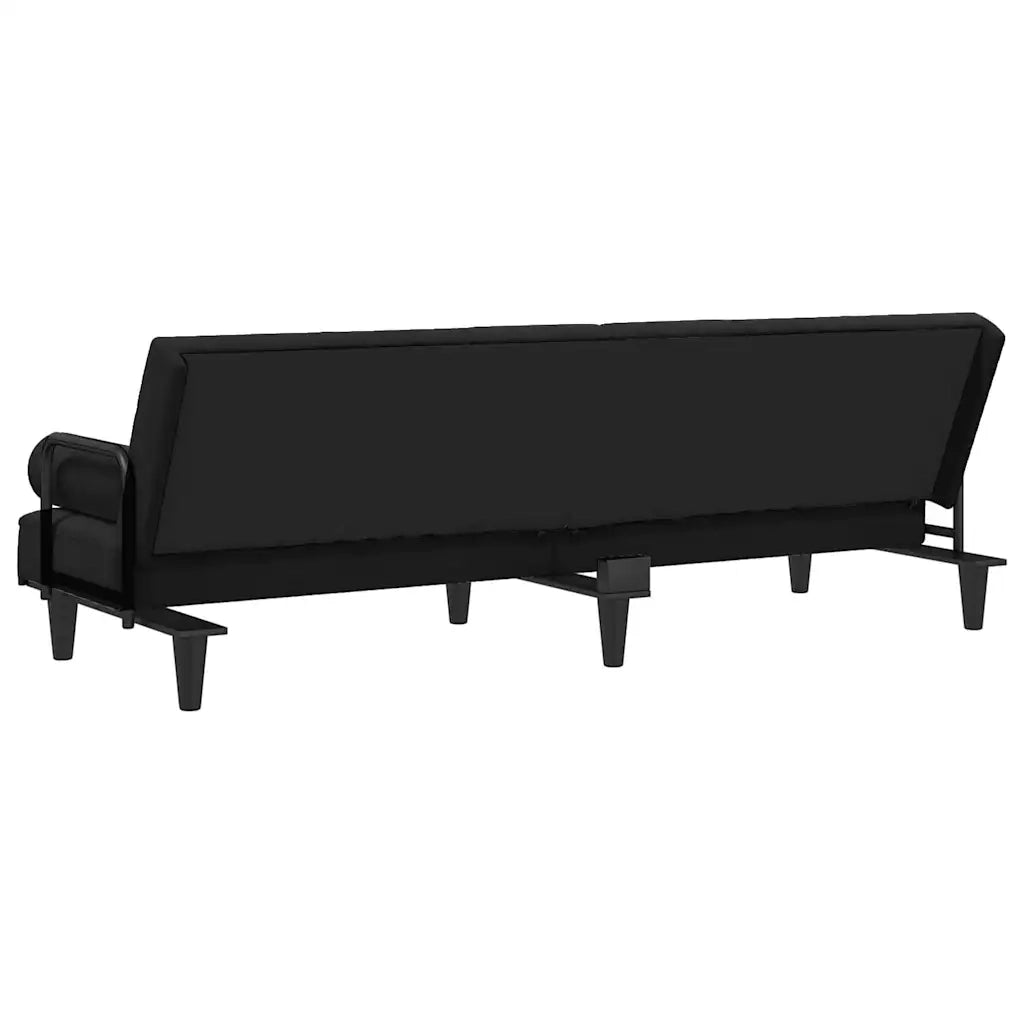 Divano letto | Sof¨¤ letto | Letto singolo con Braccioli Nero in Velluto