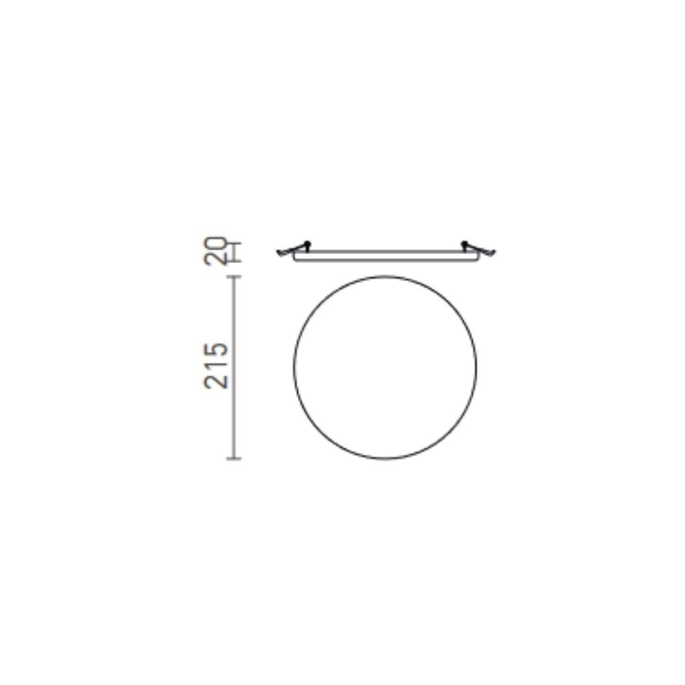 Lampada BELI R 21 da incasso  acrilico 230V LED 24W IP65  3000K