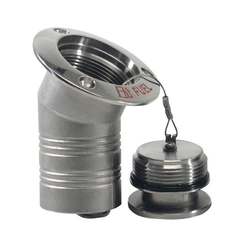 TAPPO INOX 316 FUEL INCLINATO FUEL DECK FILLER Ø MM.50