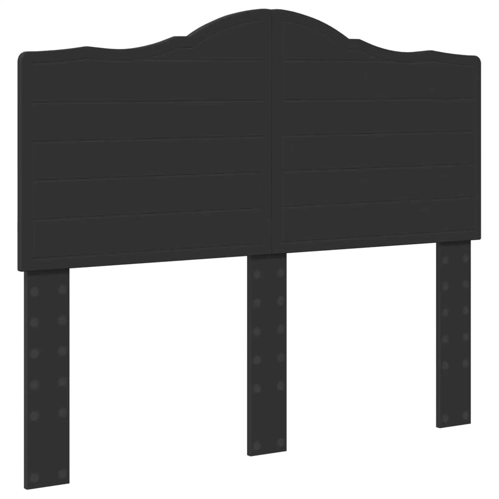 Struttura del letto-Giroletto Nero 135 x 190 cm Pino massello 745098