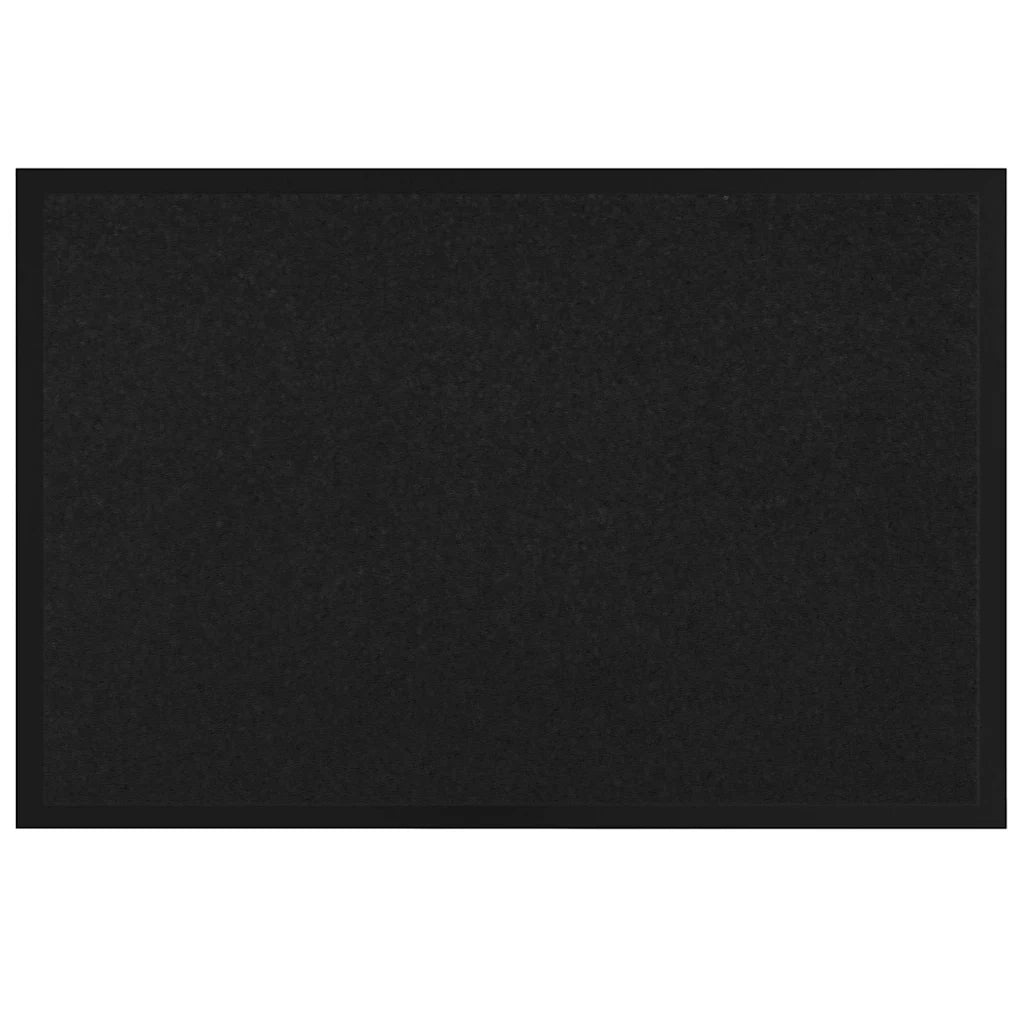 Zerbino | Tappetino Nero 60 x 40 x 1.2 cm Tessuto Teddy