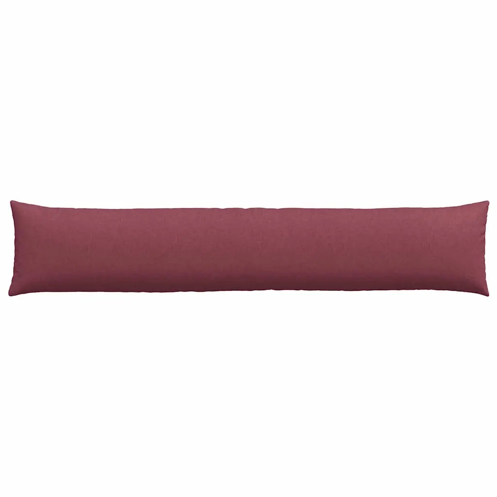 Cuscini da Divano 2 pz-Set di 2 Cuscini per Sofa Rosso Vino 200 x 40 cm Tessuto