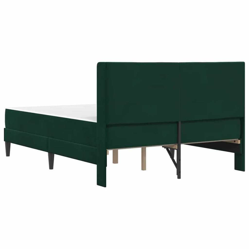Struttura letto con materasso-Giroletto Verde Scuro 120 x 190 cm Velluto