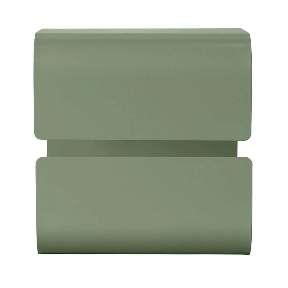 Porta rotolo bagno verde in acciaio senza fori Rea