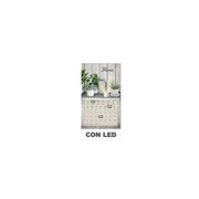 Quadro led con calendario bianco rettangolare cm 30x50x1,8