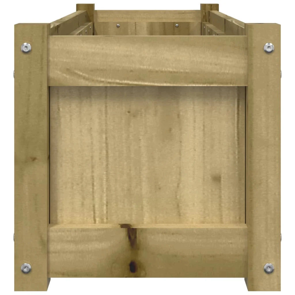 Fioriera aiuola rialzata fioriera aiuola giardino terrazza set da 2 legno di pino impregnato marrone 02_0039025