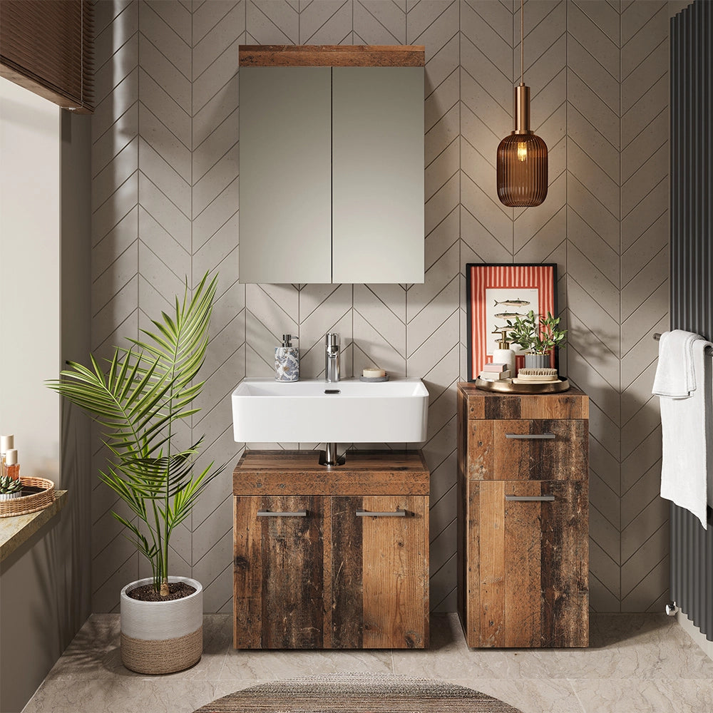 Vicco Set di mobili da bagno Oldstyle 3 parti