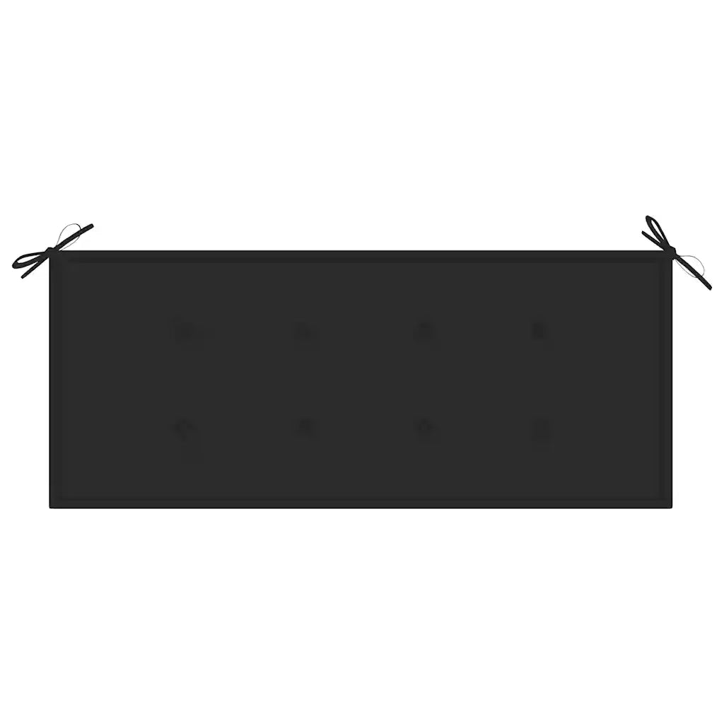Panca da Giardino Pieghevole con Cuscino 118 cm in Bambù 3063856