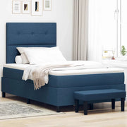 Letto a molle con materasso Blu 120 x 200 cm Tessuto 3344064