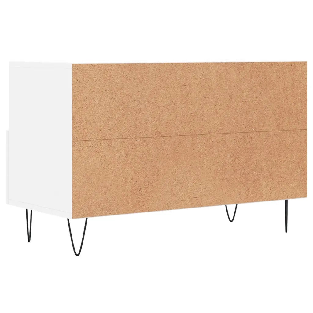 Mobile TV | Armadietto TV | Mobile Porta TV Bianco 80x36x50 cm in Legno Multistrato