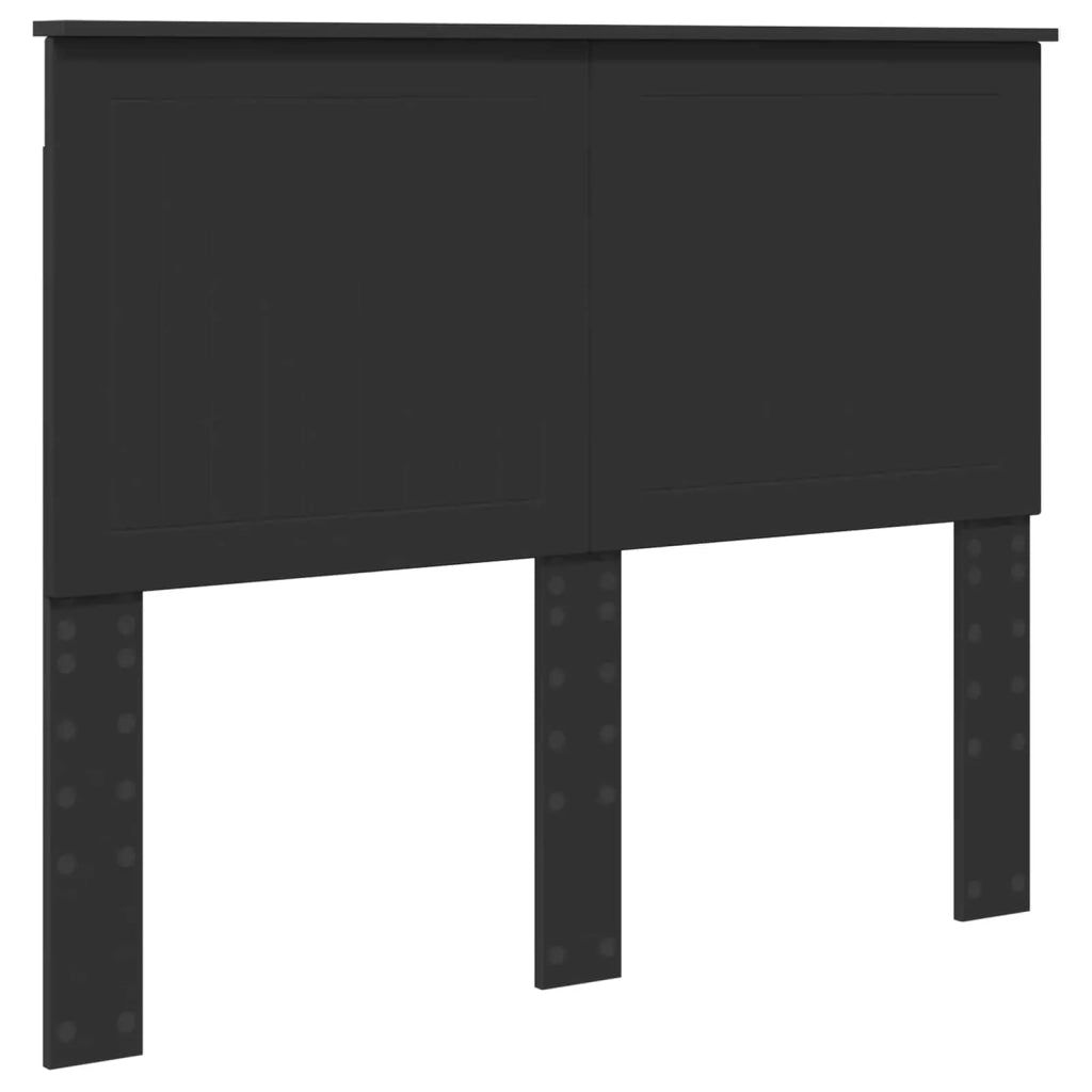 Letto matrimoniale | Letto per adulti | Struttura del letto Nero 135 x 190 cm Legno multistrato