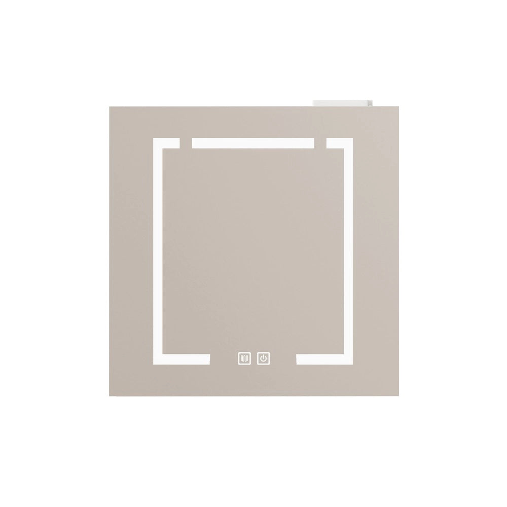 Armadietto Specchio con LED ¨C Xylo ¨C Bagno, Bianco, 60 cm