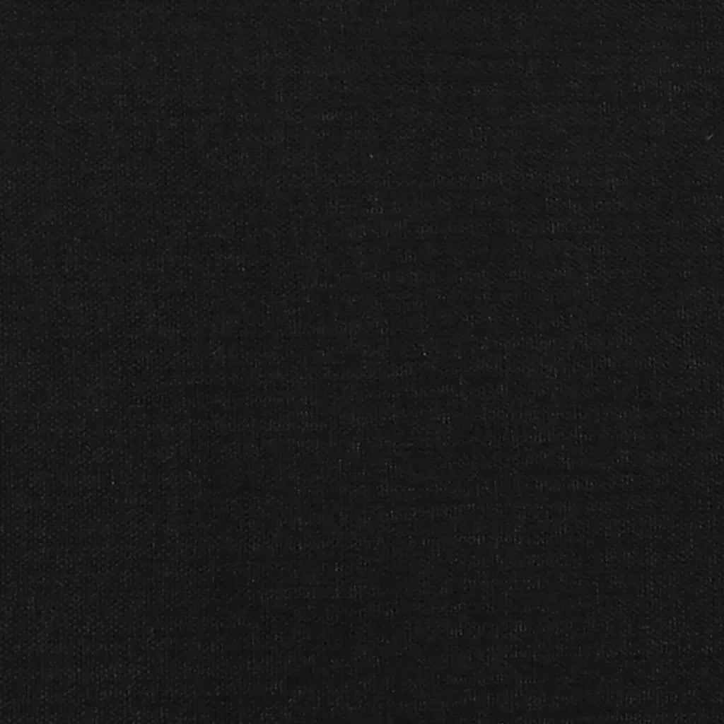 Testiera Nera 80x5x78/88 cm in Tessuto 346006