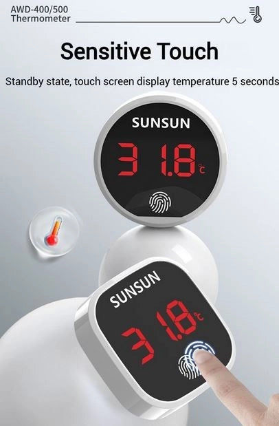 SunSun AWD-500 -  Termometro digitale esterno per acquari e terrari
