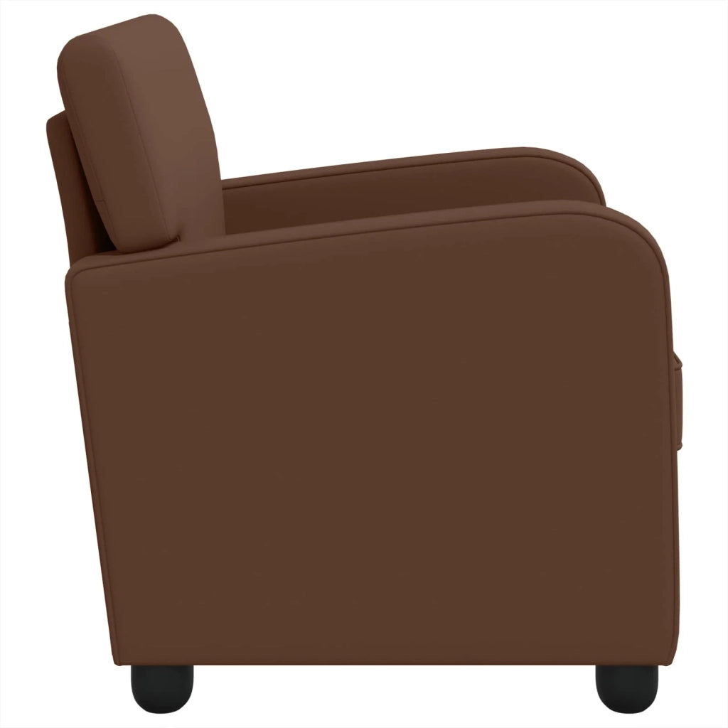 Poltrona Marrone Similpelle 42043428