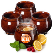 Set di 4 tazze da vin brulé KADAX da 300 ml in gres.