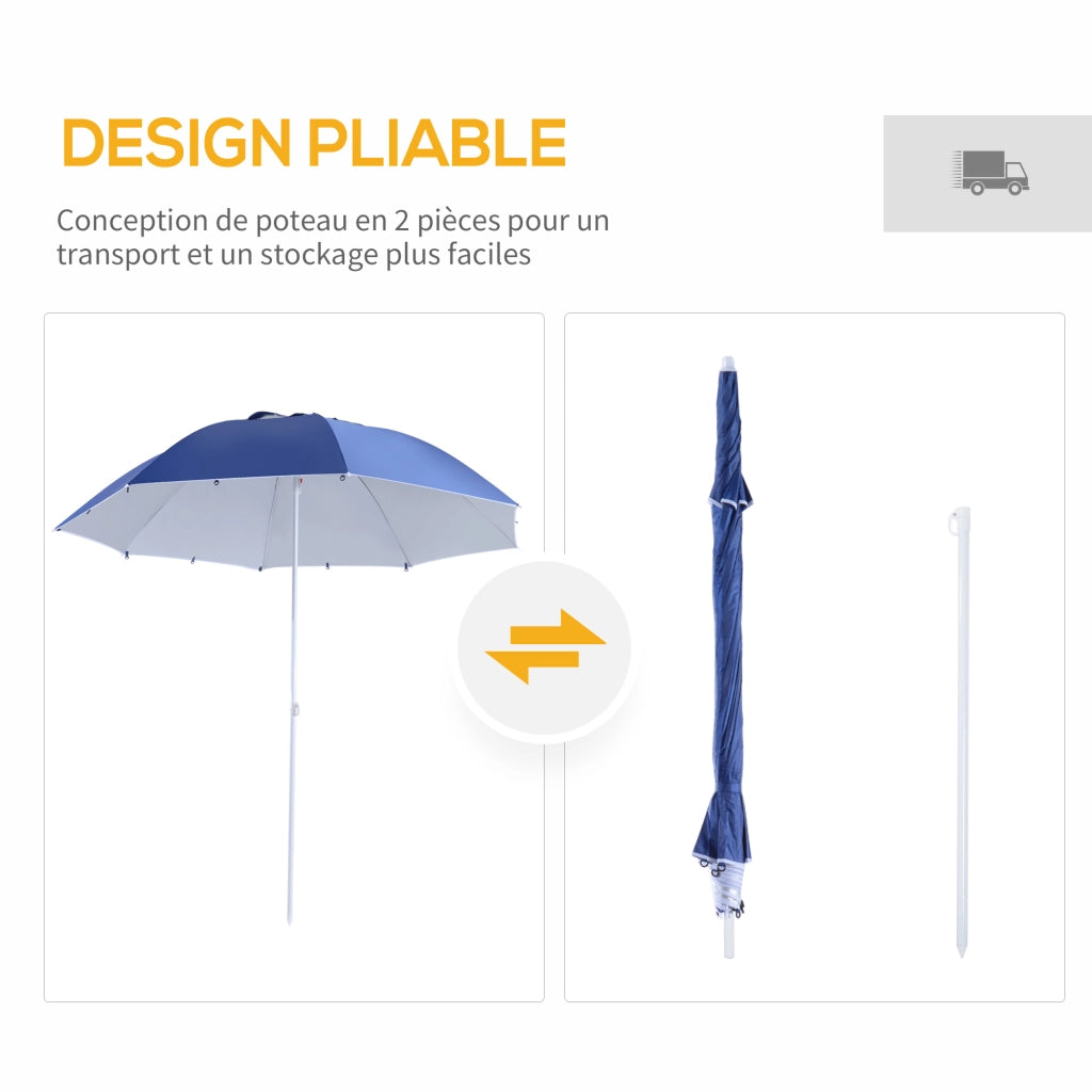 Ombrellone da spiaggia ¨C Minimal ¨C blu scuro
