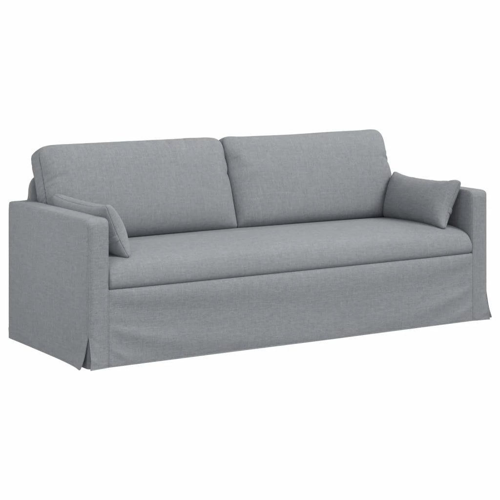 Set di divani 2 pcs Grigio chiaro 198 x 78 x 80 cm Tessuto 3407581