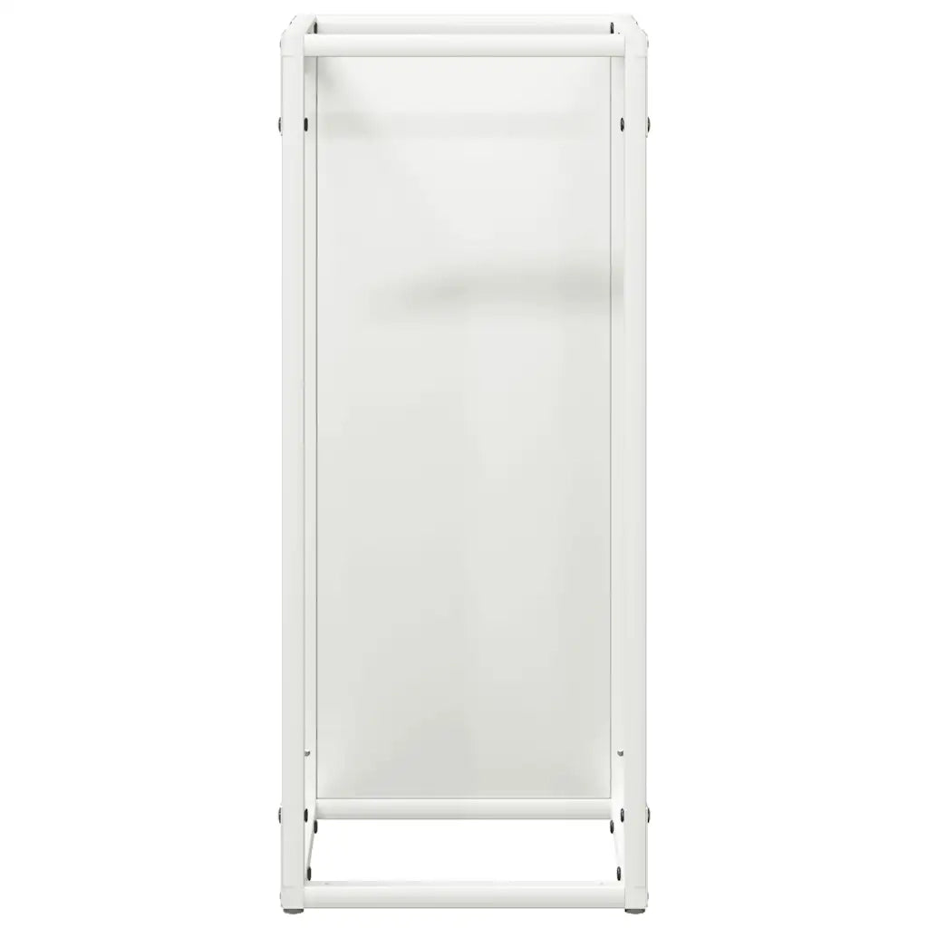 Rastrelliera per Legna da Ardere Bianca 25x25x60 cm 864260