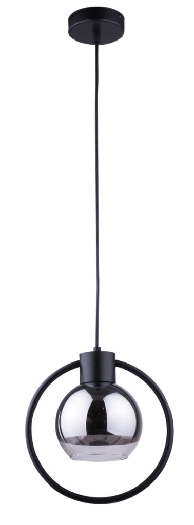 Lampada a sospensione moderna nera Linda E27 Sigma