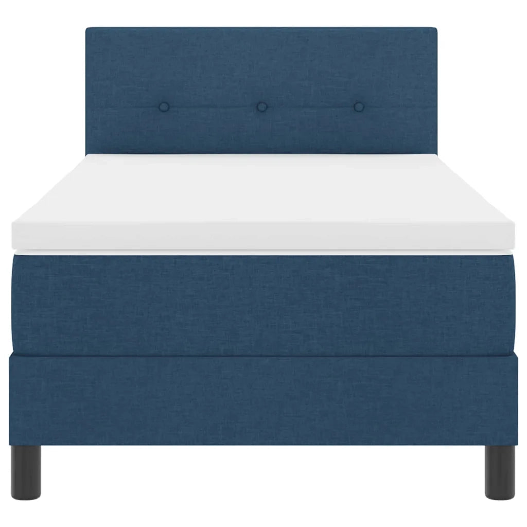 Letto a molle con testiera Blu 100 x 200 cm Tessuto 3338670