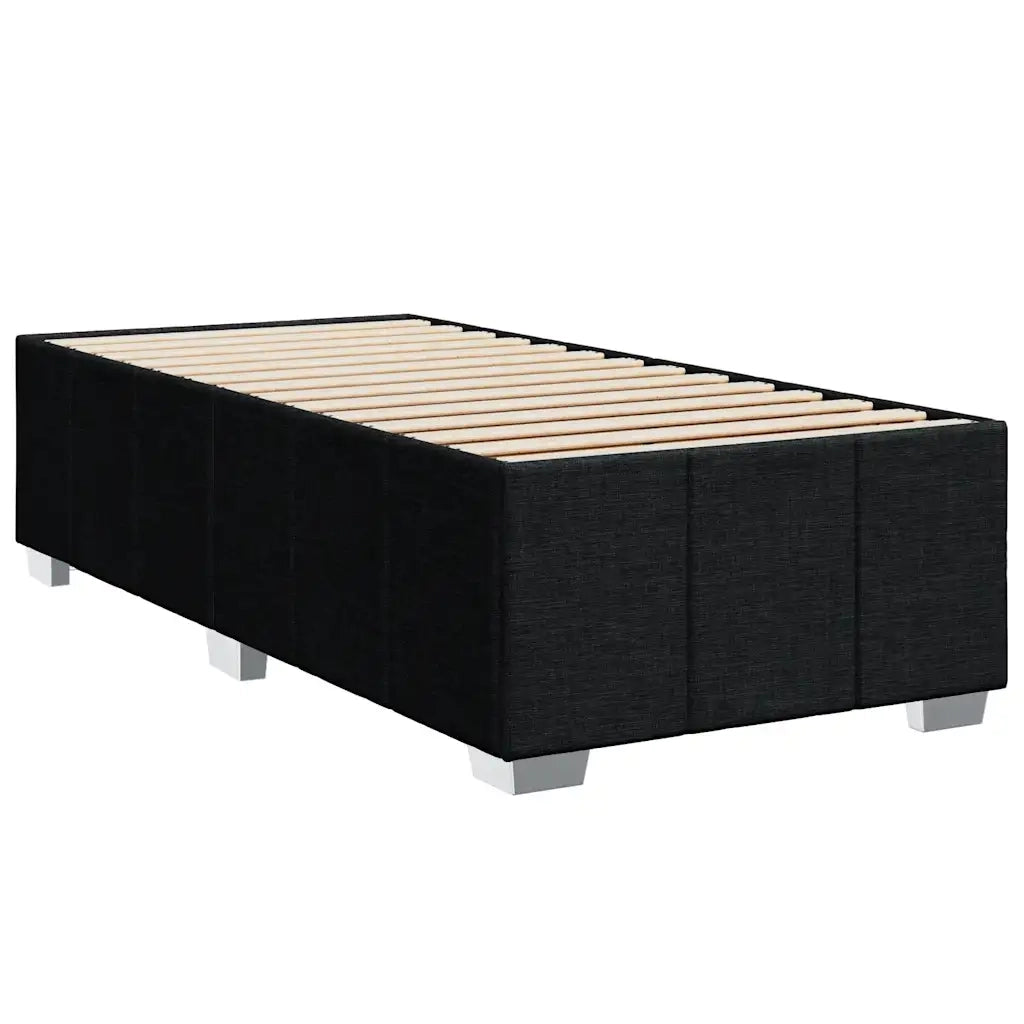 Giroletto a Molle con Materasso Nero 80x200 cm inTessuto 3286897