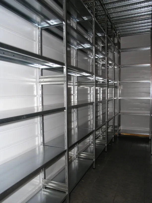 Scaffalatura in ferro da magazzino Zincata cm. 100x50x200h