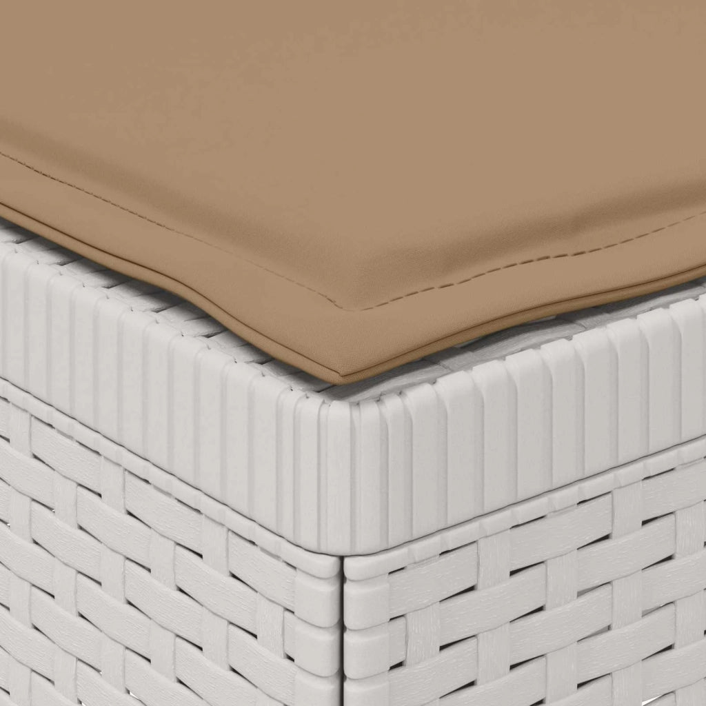Divano da Giardino a 1 Posto con Cuscino Aspetto Rattan PP 8011790