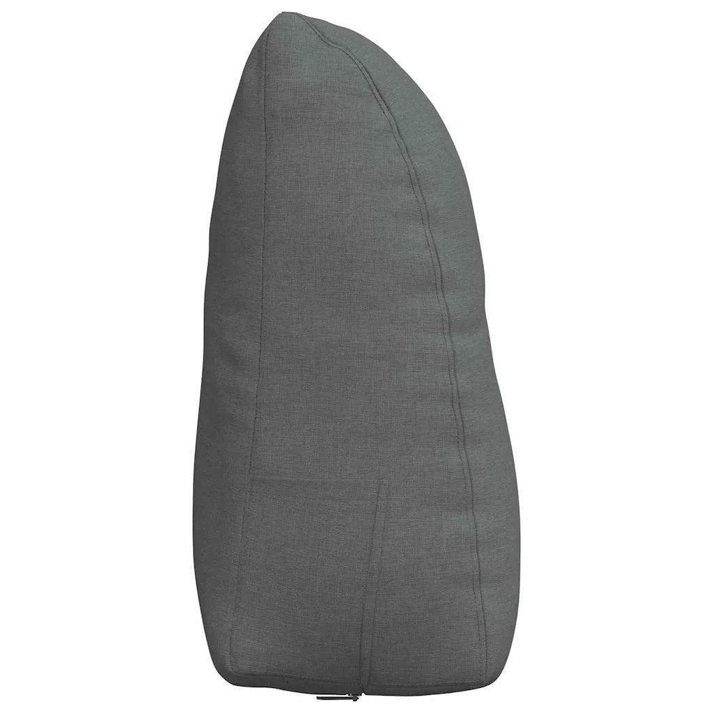 Cuscino per Schiena Grigio scuro 60 x 24 x 50 cm Tessuto 42014384