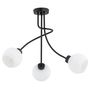 Plafoniera minimalista nero/bianco 3xE27 PLENA Alfa