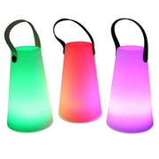 Lampada led plastica ricaricabile multicolor tondo cm ø12h20