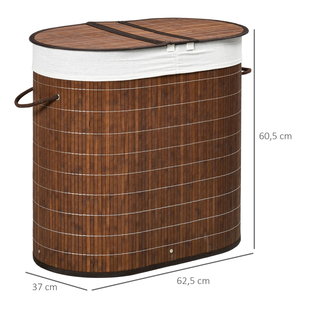 Cestino per Biancheria ¨C Minimal ¨C Marrone 38x38x57