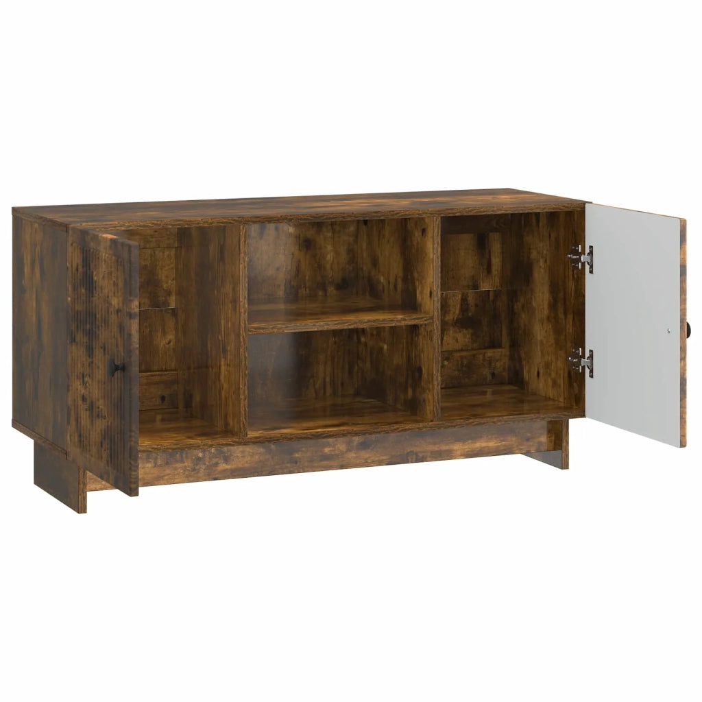 Mobile TV-Credenza per TV 102 x 34,5 x 50 cm Rovere Fumo Legno ingegnerizzato 244306