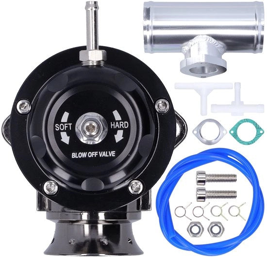 Valvola di scarico in alluminio - 2,5 pollici - Turboventilatore universale - SDD-BOVGRSBL - FPG250 - per tipo S/R - tubo di scarico di scarico